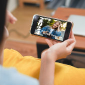 Afstuderen Foto Bright Blue Class of 2023 QR Kaart