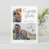 Afstuderen Foto Broers en Zussen Toen En Nu Kaart (Staand voorkant)