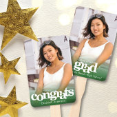 Afstuderen foto chic simpel modern green keepomwil handwaaier