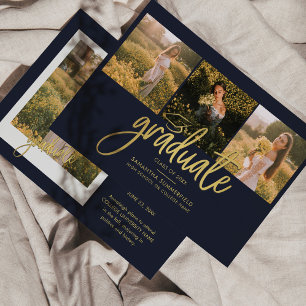 Afstuderen Foto Collage Afstudeerder Aankondiging