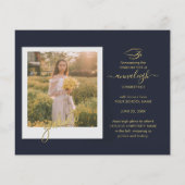 Afstuderen Foto Collage Afstudeerder Aankondiging (Achterkant)