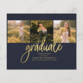 Afstuderen Foto Collage Afstudeerder Aankondiging (Voorkant)