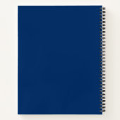 Afstuderen Foto Collage Afstuderen Navy Blue Notitieboek (Achterkant)