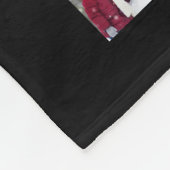 Afstuderen Foto Collage Chic Script Name Black Fleece Deken (Hoek)