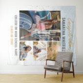 Afstuderen Foto Collage Moderne Afstuderen Backdro Wandkleed (In Situ (horizontaal))