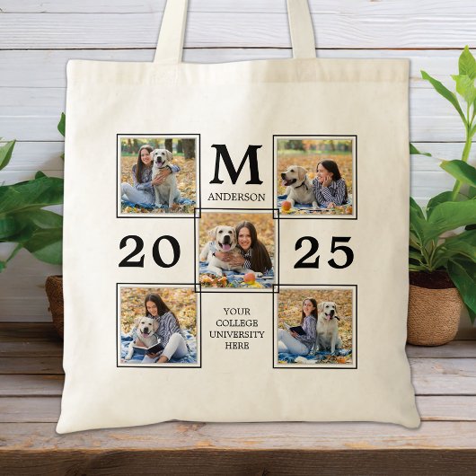 Afstuderen Foto Collage Monogram Keepomwille Tote Bag