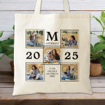 Afstuderen Foto Collage Monogram Keepomwille Tote Bag<br><div class="desc">Vier uw afstuderen en geef een speciaal gepersonaliseerd cadeau met deze aangepaste foto collage afstuderen canvas tas. Deze unieke afstuderen fotocollage canvas tas is een schattige aandenken. Pas aan met 5 van uw favoriete senior- of universiteitsfoto's en personaliseer met afstudeerjaar, naam, middelbare school of universiteit. Zie 'personaliseer deze sjabloon' om...</div>