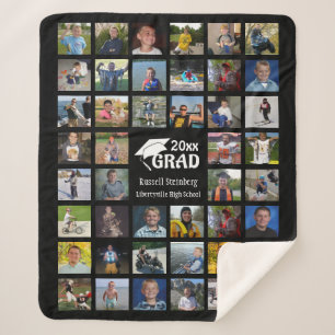 Afstuderen Foto Collage Name School Sherpa Deken