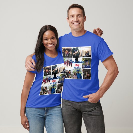 Afstuderen Foto Collage Persoonlijk T-shirt (Unisex)