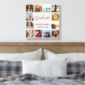 Afstuderen Foto Collage Pink en Black Afstuderen Canvas Afdruk (Insitu (Slaapkamer))