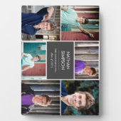 Afstuderen Foto Collage Plaque (6 foto's) Fotoplaat (voorkant)