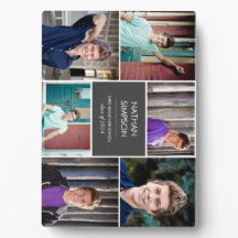 Afstuderen Foto Collage Plaque (6 foto's)