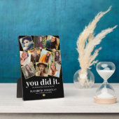 Afstuderen Foto Collage Plaque Fotoplaat (Zijkant)