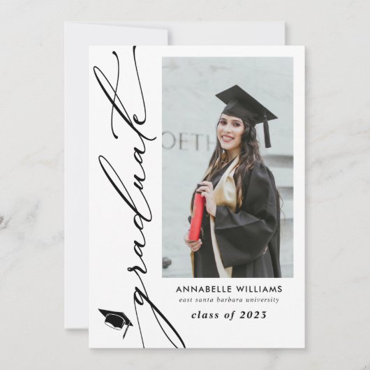 Afstuderen foto Collage Typografie Aankondiging (Voorkant)