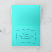 Afstuderen Foto Dank je vouwen Kaart (Binnen)