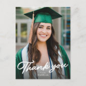 Afstuderen foto dank je wel briefkaart (Voorkant)