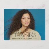 Afstuderen Foto Dank u Briefkaart (Voorkant)