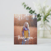 Afstuderen Foto Dank u Briefkaart (Staand voorkant)