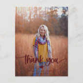 Afstuderen Foto Dank u Briefkaart (Voorkant)