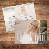 Afstuderen Foto Dank u Kaart Custom