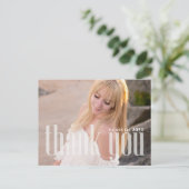 Afstuderen Foto Dank u Kaart Custom (Staand voorkant)