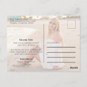 Afstuderen Foto Dank u Kaart Custom (Achterkant)