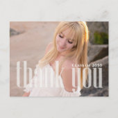 Afstuderen Foto Dank u Kaart Custom (Voorkant)