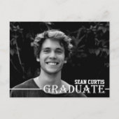 AFSTUDEREN Foto De datum opslaan Briefkaart (Voorkant)