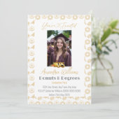 Afstuderen foto donuts en graden 2025 kaart (Staand voorkant)