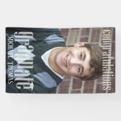 Afstuderen Foto Eenvoudig Aangepast Spandoek (Horizontaal)