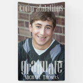 Afstuderen Foto Eenvoudig Aangepast Spandoek (Verticaal)