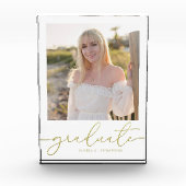 Afstuderen foto eenvoudig minimalistisch goud