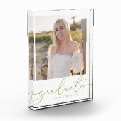 Afstuderen foto eenvoudig minimalistisch goud