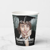 Afstuderen Foto Eenvoudig Modern Open Huis Party Papieren Bekers (Achterkant)