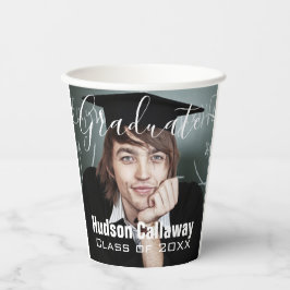 Afstuderen Foto Eenvoudig Modern Open Huis Party Papieren Bekers
