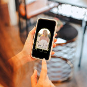Afstuderen Foto Eenvoudig Stijlvol Zwart en Gouden Kaart