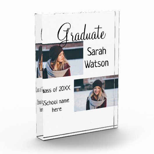 afstuderen Foto Eenvoudige Classic Add Class Jaar  (Links)