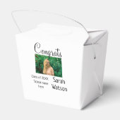 afstuderen Foto Eenvoudige Classic Add Class Jaar  Bedankdoosjes (Achterkant)