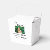 afstuderen Foto Eenvoudige Classic Add Class Jaar  Bedankdoosjes (Voorkant Zijde)