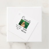 afstuderen Foto Eenvoudige Classic Add Class Jaar  Bedankjes Labels (In situ)