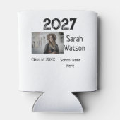 afstuderen Foto Eenvoudige Classic Add Class Jaar  Blikjeskoeler (Achterkant)