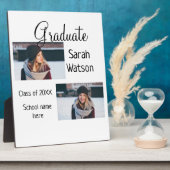 afstuderen Foto Eenvoudige Classic Add Class Jaar Fotoplaat (Zijkant)