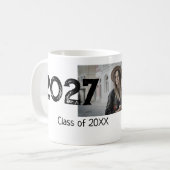afstuderen Foto Eenvoudige Classic Add Class Jaar  Koffiemok (Voorkant links)