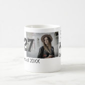 afstuderen Foto Eenvoudige Classic Add Class Jaar  Koffiemok (Center)