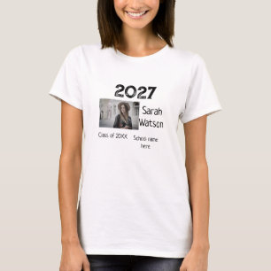 afstuderen Foto Eenvoudige Classic Add Class Jaar  T-shirt