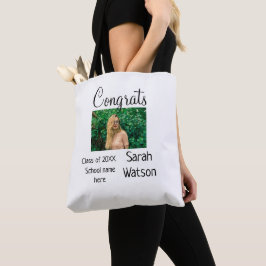 afstuderen Foto Eenvoudige Classic Add Class Jaar  Tote Bag