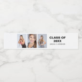 Afstuderen Foto Eigen waterflesetiket Waterfles Etiket (Enkel label)