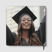 Afstuderen foto elegant afstuderen naam gastenboek (Achterkant)