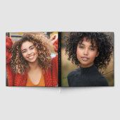 Afstuderen foto Elegant script afstuderen Gastenboek (Volledig)