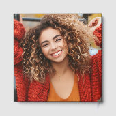 Afstuderen foto Elegant script afstuderen Gastenboek (Achterkant)